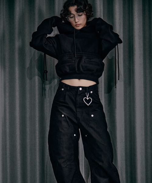 CONZ パンツ BASICKS×DUCK DOUBLE KNEE CURVED LEG PANTS レディース