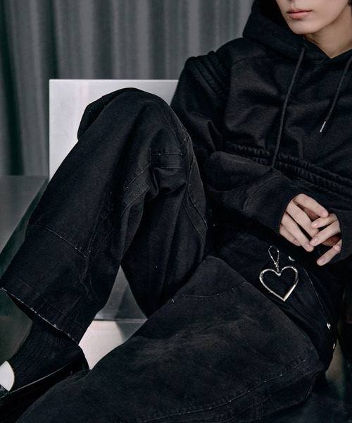 CONZ パンツ BASICKS×DUCK DOUBLE KNEE CURVED LEG PANTS レディース