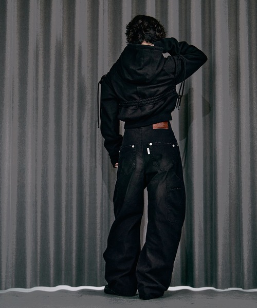 パンツ KOU CONZ パンツ BASICKS×DUCK DOUBLE KNEE CURVED LEG PANTS レディース