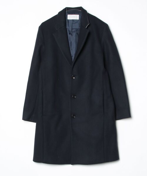 LIDnM（リドム） チェスターコート M ネイビー メンズ : ZOZOTOWN
