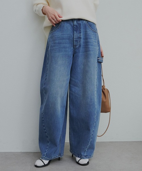 PLUAL CE CIN セルビッチデニムワークパンツ pual ce cin ジーンズ デニム デニムパンツ セルビッチデニムワーク