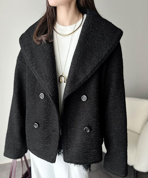 「classicalelf」 ピーコート LARGE モカ レディース_画像3