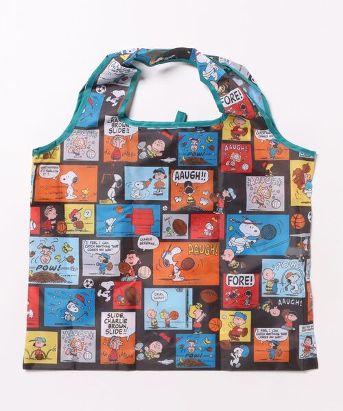 PEANUTS エコバッグ 「 」 スヌーピー くるくるショッピングバッグA