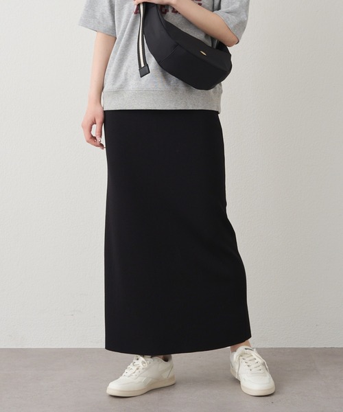 PUAL CE CIN 「Du noir」ナロースカート 黒 累計1万枚突破！／《-3kg見え》【Du noir】ナロースカート | PUAL CE