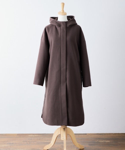「RIRIYANO」 コート LARGE ブラウン レディース_画像2