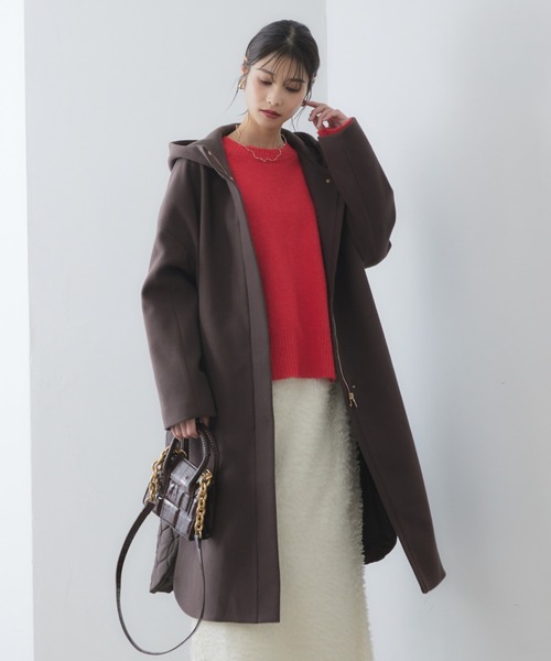 「RIRIYANO」 コート LARGE ブラウン レディース_画像7