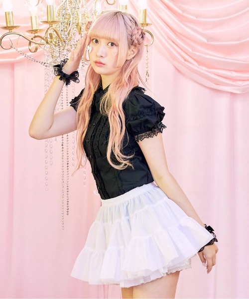 BODYLINE スカート ティアードフリルホイップパニエ : ZOZOTOWN Yahoo
