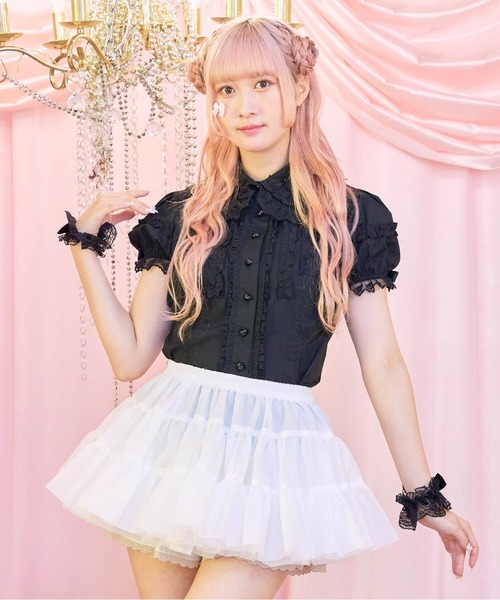【美品】カネコイサオ　パニエ　アンダースカート　ティアード　段フリル　ボリューム BODYLINE スカート ティアードフリルホイップパニエ : ZOZOTOWN Yahoo