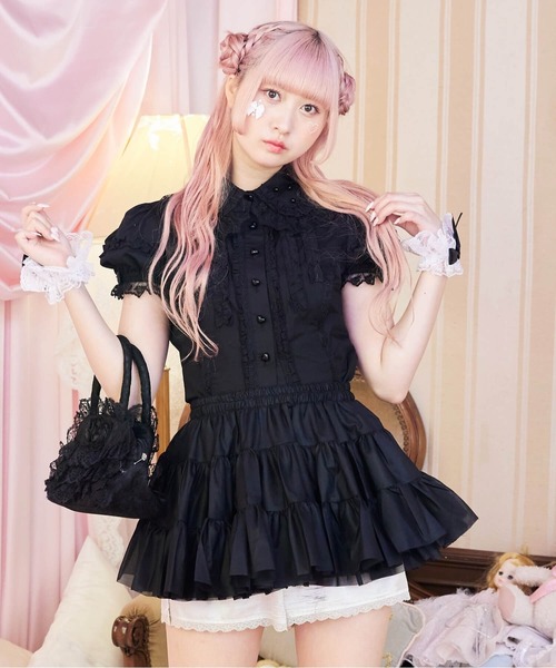 BODYLINE スカート ティアードフリルホイップパニエ : ZOZOTOWN Yahoo