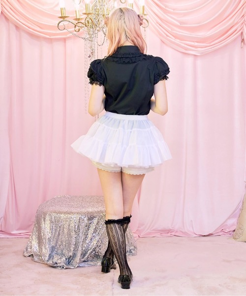BODYLINE スカート ティアードフリルホイップパニエ : ZOZOTOWN Yahoo