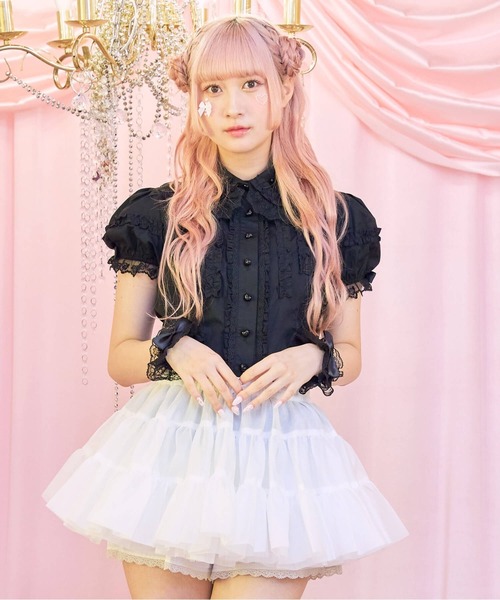 【美品】カネコイサオ　パニエ　アンダースカート　ティアード　段フリル　ボリューム BODYLINE スカート ティアードフリルホイップパニエ : ZOZOTOWN Yahoo