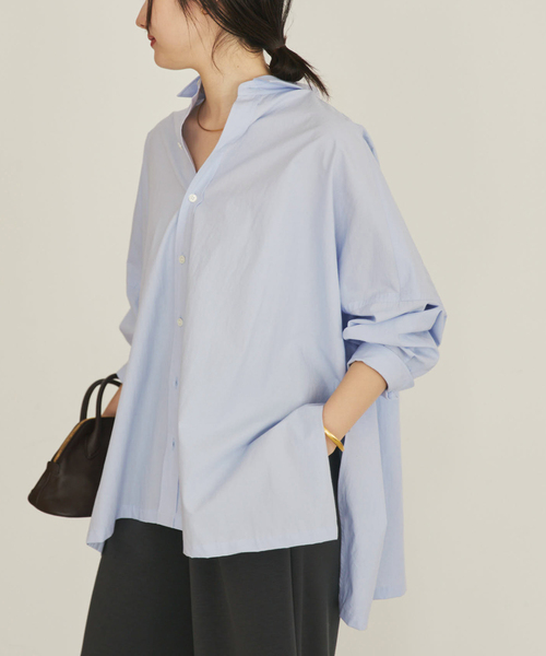 plage  poncho ブラウス plage（プラージュ） ブラウス シャツ 「追加」OX Poncho シャツ