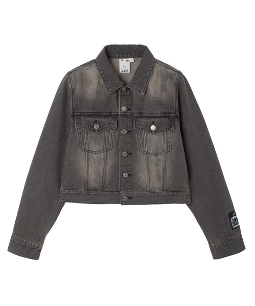 ジャケット・アウター FADED DENIM JACKET X-girl（エックスガール） デニムジャケット gジャン FADED FACE LABEL