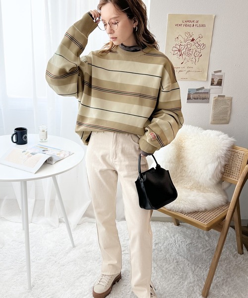 「Java」 長袖ニット X-LARGE ネイビー レディース | Java | 01