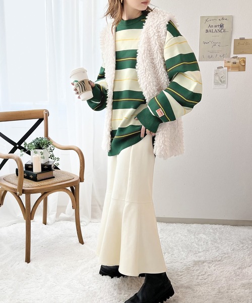 「Java」 長袖ニット X-LARGE ネイビー レディース | Java | 08