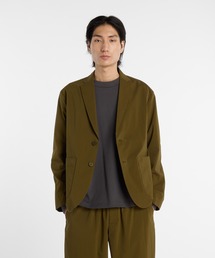 美品 New Balance L デニム調テーラードジャケット ネイビー New Balance（ニューバランス） ジャケット テーラードジャケット NB