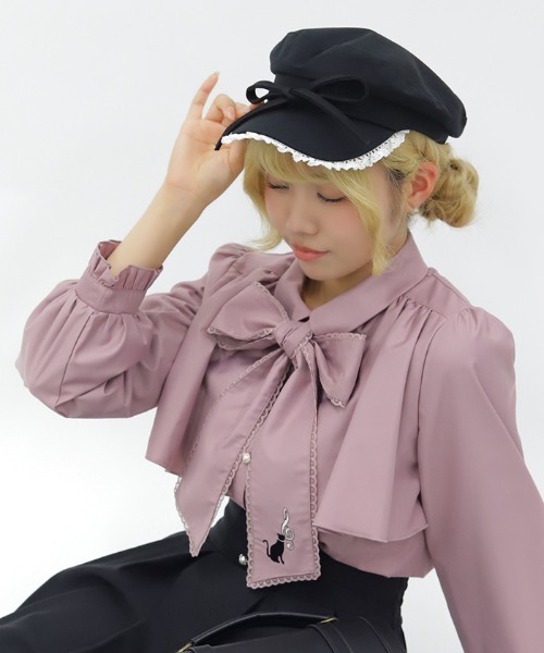 axes femme POETIQUE 帽子 ハット レースフリルキャスケット