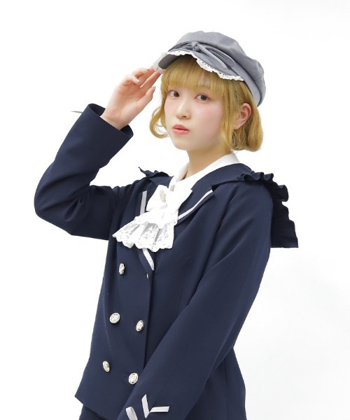 axes femme POETIQUE 帽子 ハット レースフリルキャスケット