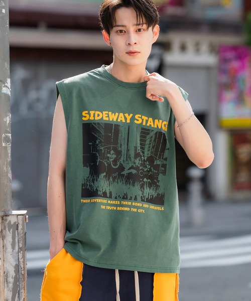 「SIDEWAY STANCE」 ノースリーブトップス X-LARGE グレー メンズ_画像2