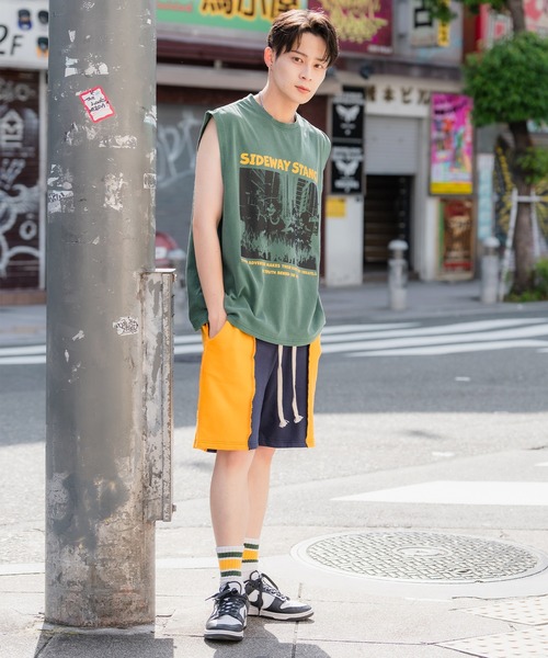 「SIDEWAY STANCE」 ノースリーブトップス X-LARGE グレー メンズ_画像5