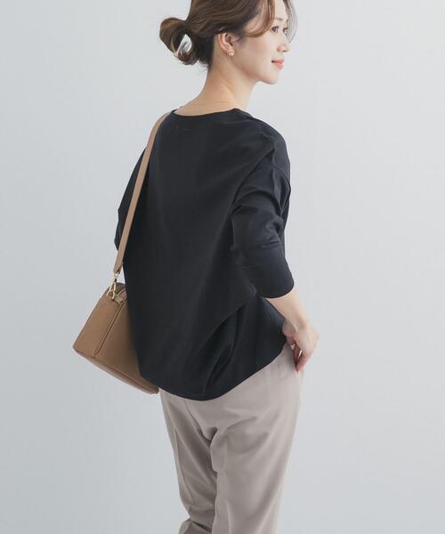 新品タグ◉コットンバックタックプルオーバー DOORS ブラック URBAN RESEARCH DOORS（アーバンリサーチドアーズ） tシャツ コットン