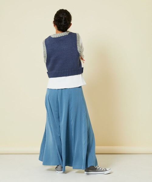 「Freada」 ニットベスト ONE SIZE ナチュラル レディース_画像7