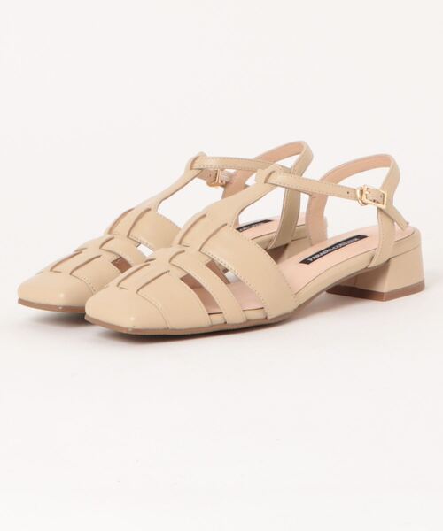 「PARADIS COULEUR」 フラットサンダル 23.5 シルバー レディース_画像4