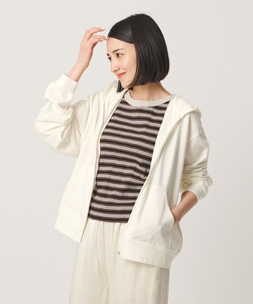 BEAUTY＆YOUTH UNITED ARROWS パーカー コットン UVカット ジップ