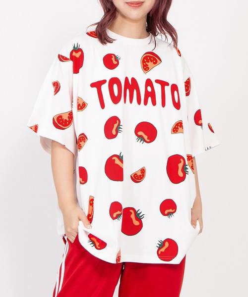 PUNYUS（プニュズ） tシャツ 半袖 「新サイズ」フード総柄Tシャツ
