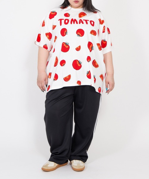 PUNYUS（プニュズ） tシャツ 「新サイズ」フード総柄Tシャツ（KIWI