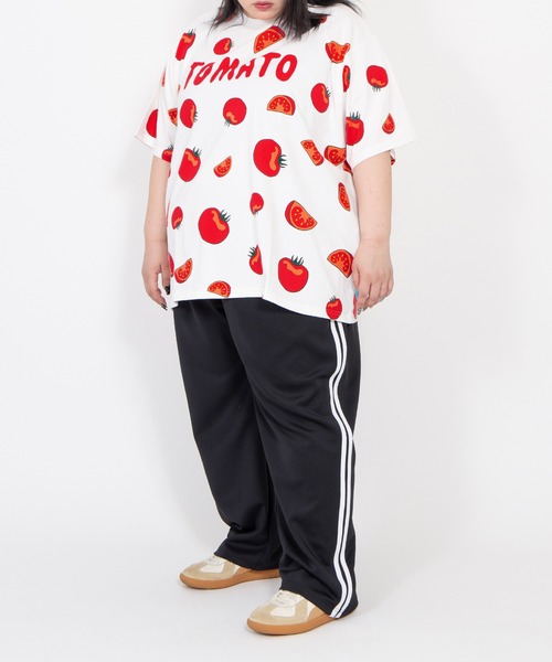 PUNYUS（プニュズ） tシャツ 「新サイズ」フード総柄Tシャツ（KIWI
