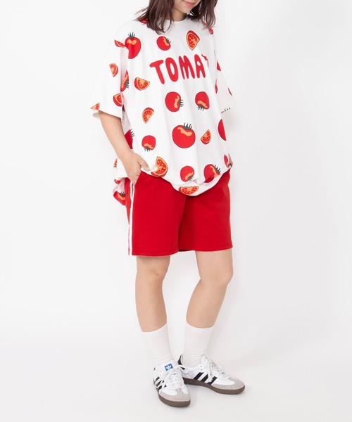 PUNYUS（プニュズ） tシャツ 半袖 「新サイズ」フード総柄Tシャツ