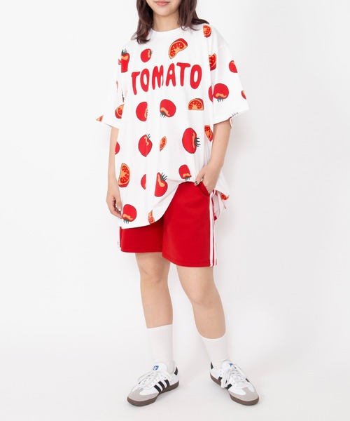 PUNYUS（プニュズ） tシャツ 「新サイズ」フード総柄Tシャツ（KIWI