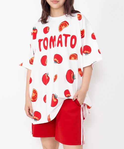 PUNYUS（プニュズ） tシャツ 半袖 「新サイズ」フード総柄Tシャツ