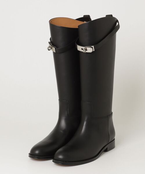 HERMES（エルメス） ジャンピング ブーツ 37 ブラック レディース