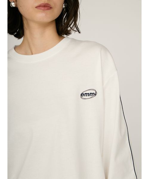 「emmi」 長袖カットソー F ホワイト レディース_画像8