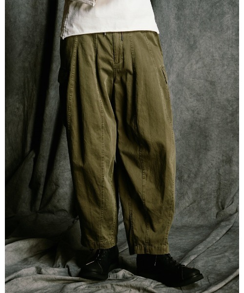カーゴパンツ sulfur dyed light easy cargo メンズの画像