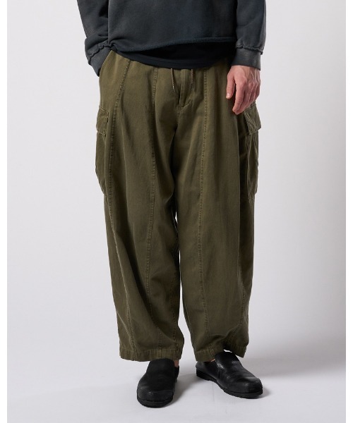 カーゴパンツ sulfur dyed light easy cargo メンズの画像