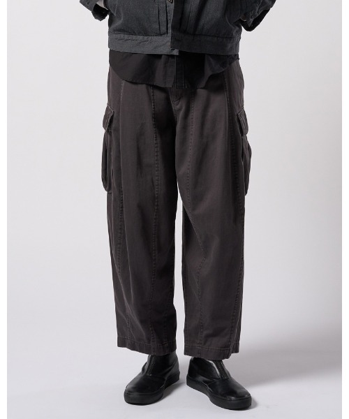 カーゴパンツ sulfur dyed light easy cargo メンズの画像