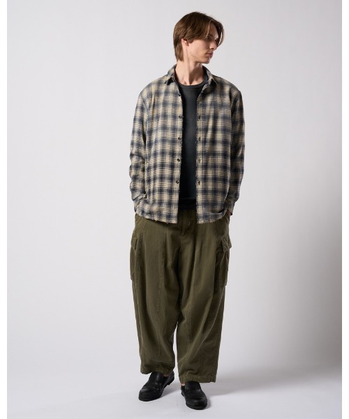 カーゴパンツ sulfur dyed light easy cargo メンズの画像