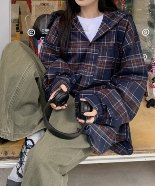 「LADY LIKE」 長袖シャツ M ブルー レディース_画像7