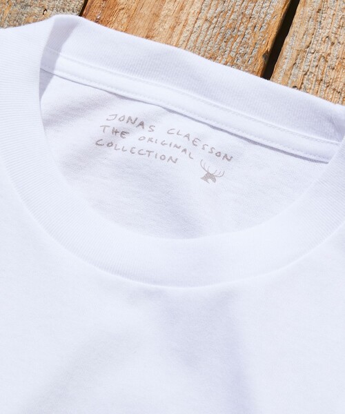 「Jonas Claesson」 長袖Tシャツ MEDIUM ライトグレー メンズ_画像9