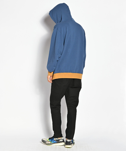 「ALDIES」 プルオーバーパーカー MEDIUM ネイビー メンズ_画像5