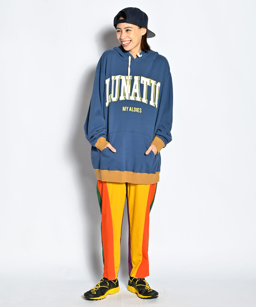 「ALDIES」 プルオーバーパーカー MEDIUM ネイビー メンズ_画像6