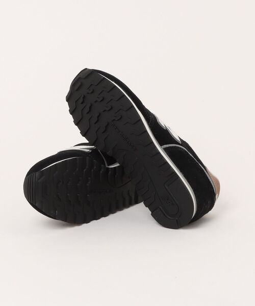 「New Balance」 ローカットスニーカー 24.5cm ブラック メンズ_画像3