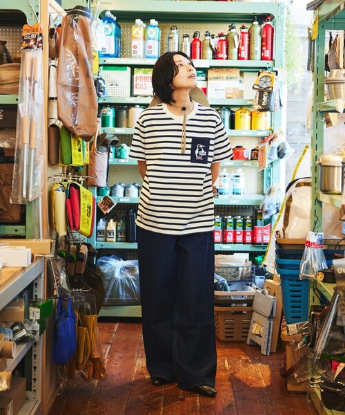「CHUMS」 半袖Tシャツ MEDIUM ホワイト メンズ_画像2
