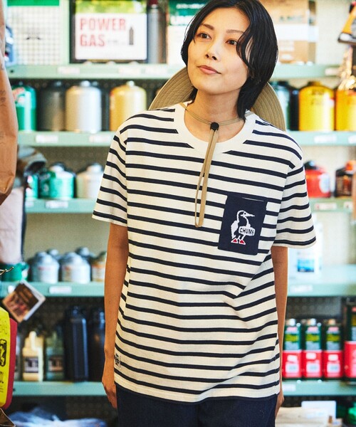 「CHUMS」 半袖Tシャツ MEDIUM ホワイト メンズ_画像9