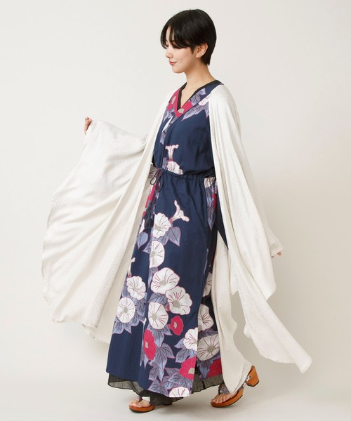 カヤ カーディガン uvカット 「倭物やカヤ」菊錦UV羽織 レディース