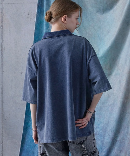 「SERACE」 半袖Tシャツ L ブラック メンズ_画像7