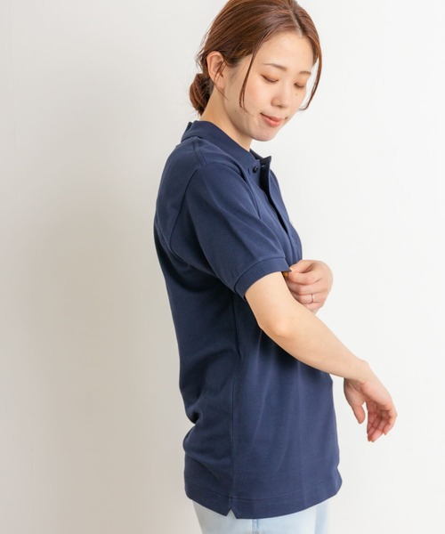 「LACOSTE」 半袖ポロシャツ 2 ブラック レディース_画像3